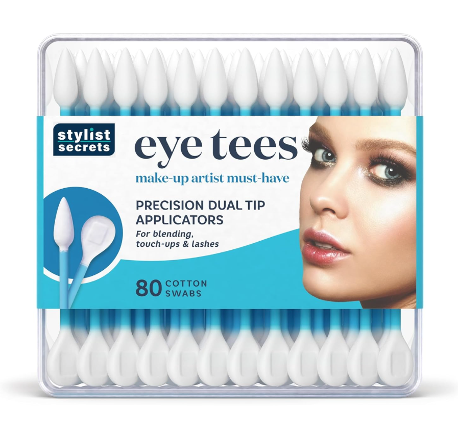 Stylist Secrets® Eye Tees Cotton Swabs tips (80 Count) (3-PACK)